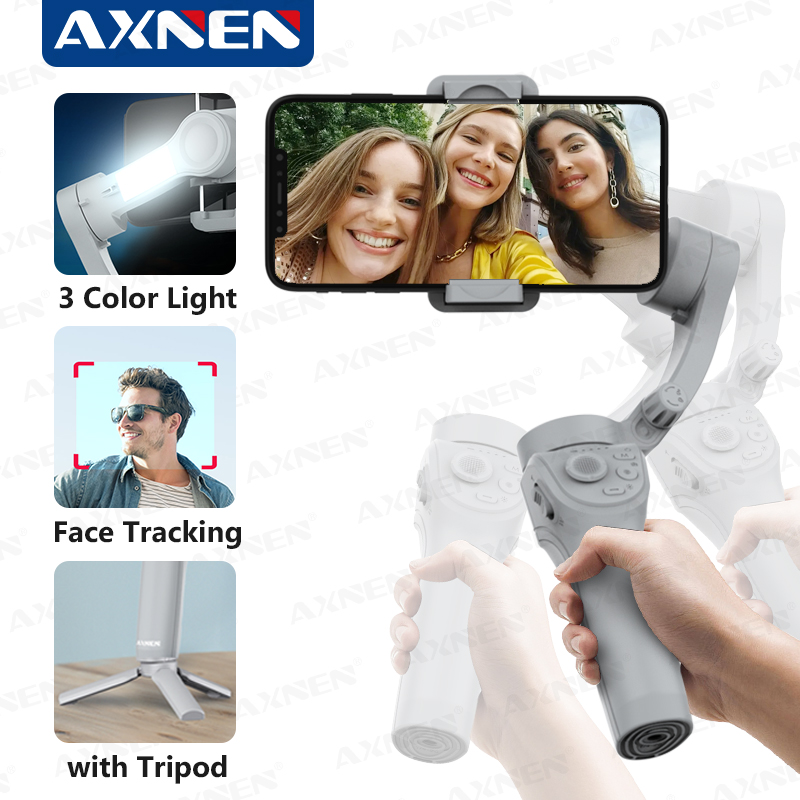 Photography Lighting Handheld - AXNEN HQ6 3-osiowy ręczny stabilizator gimbalowy