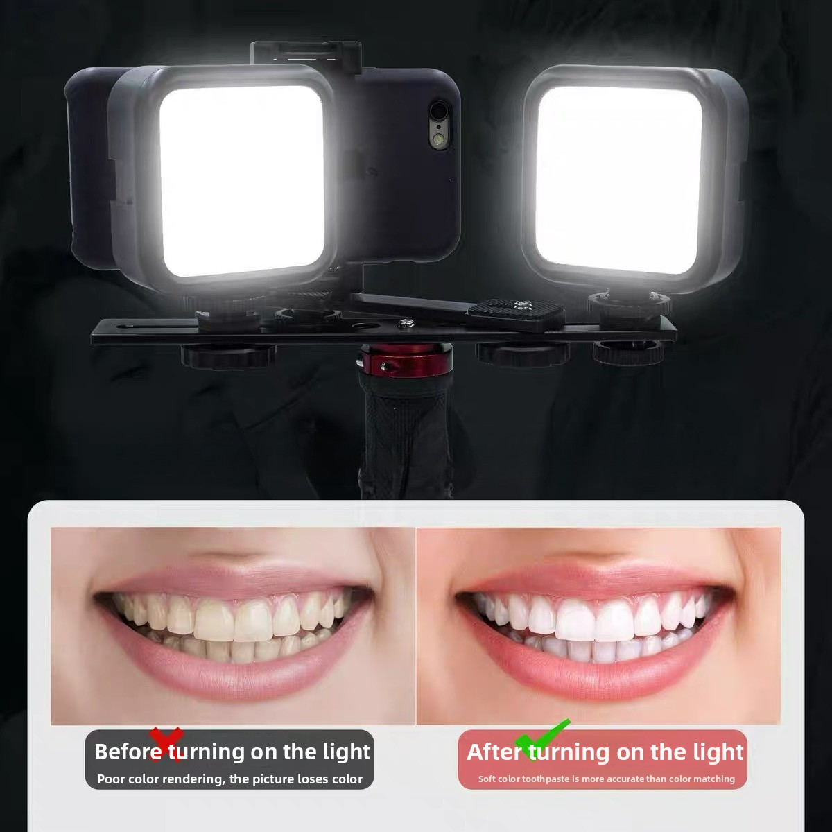 Photography Mobile Lighting - Lampa do fotografii dentystycznej z Bluetoothem,