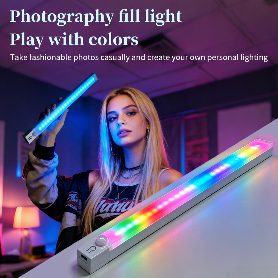 Photography Lighting Game - Magnetyczna lampka LED RGB do szafki