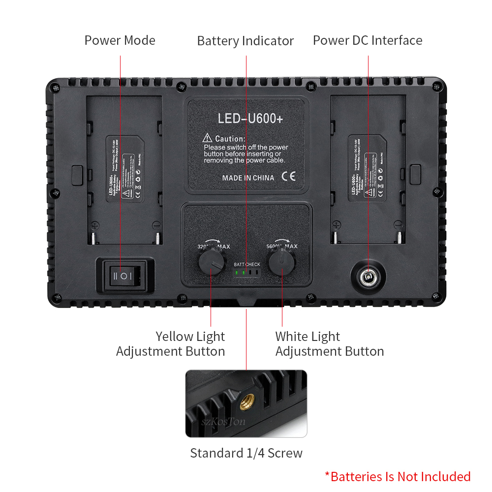 U800 LED Photo Studio Light dl – Photography Lighting Game recenzja i cena
